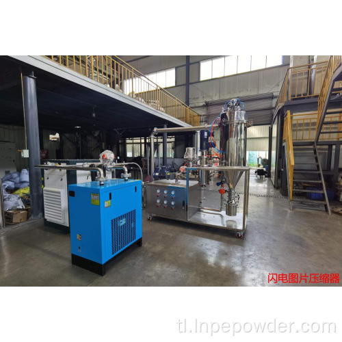 Lab scale inert gas jet mill